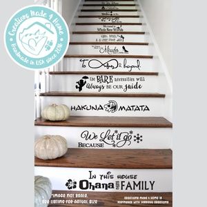 We Do Disney Stairs - Set of 12 Vinyl Decal